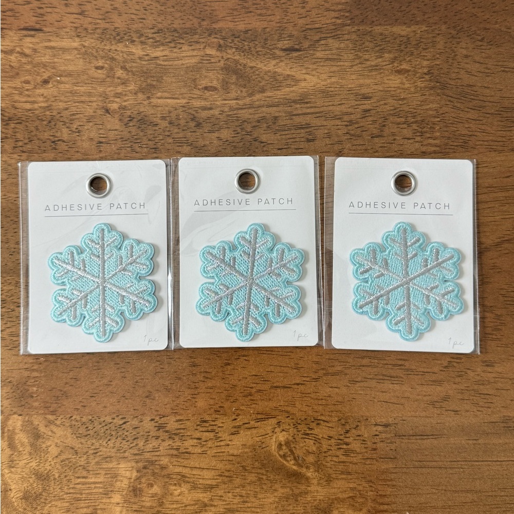 3 Snowflake Adhesive Patches